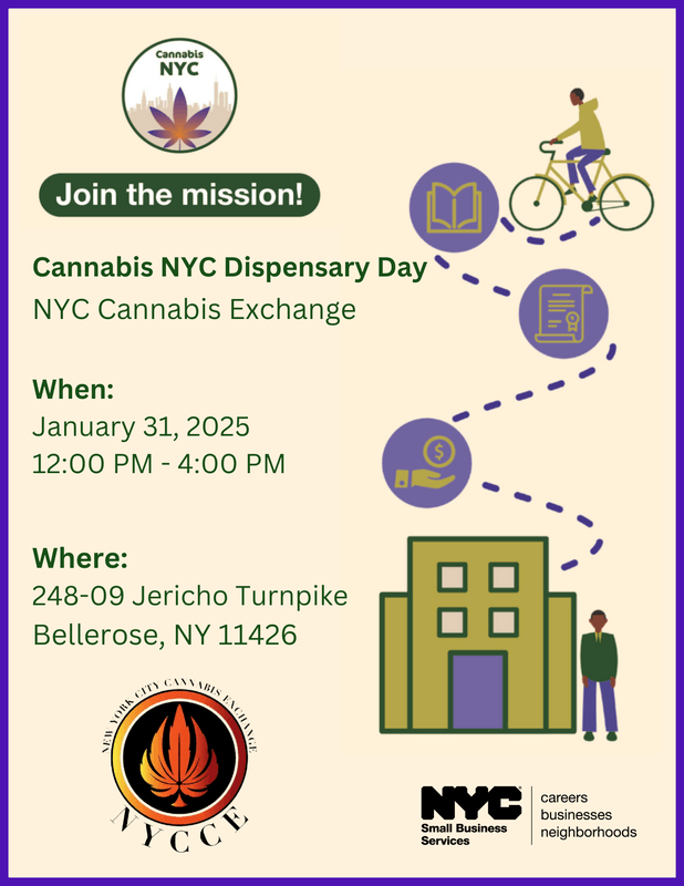 Cannabis NYC Dispensary Day NYC Cannabis Exchange Flyer